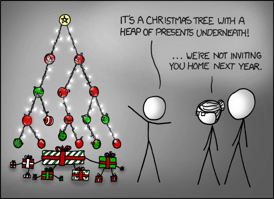Binärer Weihnachtsbaum